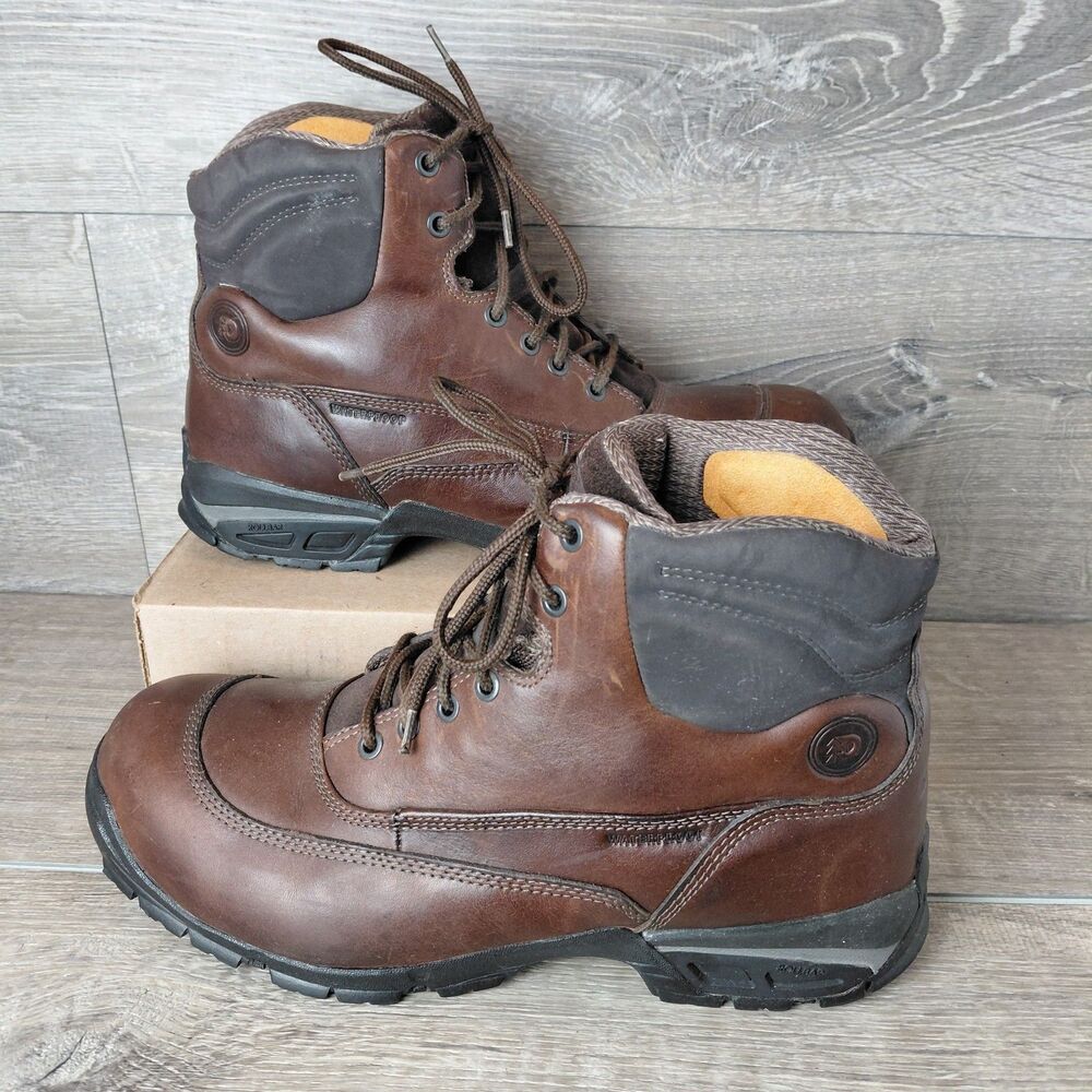 Dunham Boots Mens Size 11.5 Brown Leather Waterproof Slip Resistent Hiking Work